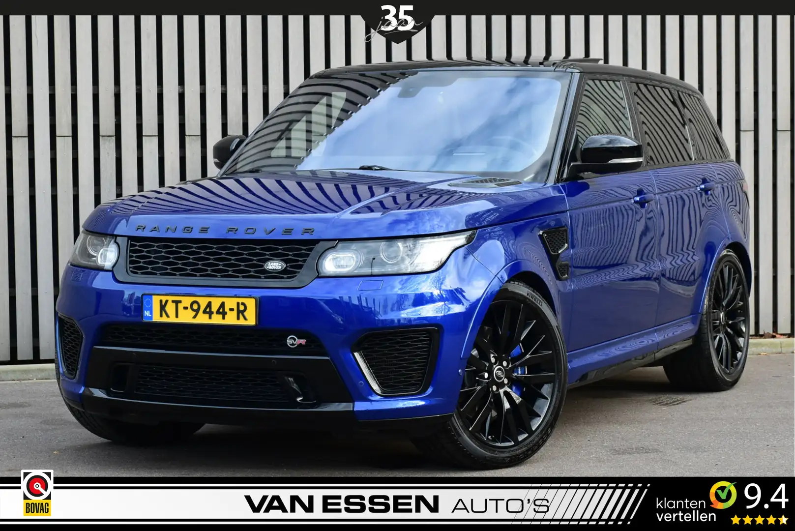 Land Rover Range Rover Sport 5.0 V8 Supercharged SVR Pano Carbon Head-Up Meridi Azul - 1