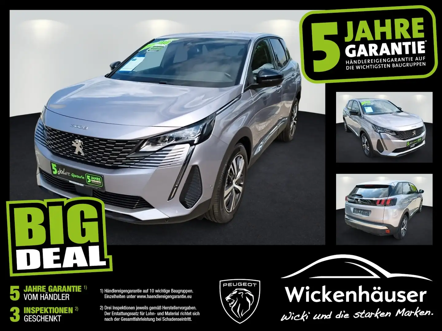 Peugeot 3008 PureTech 130 Allure Pack Kam Navi Keyless Silber - 1