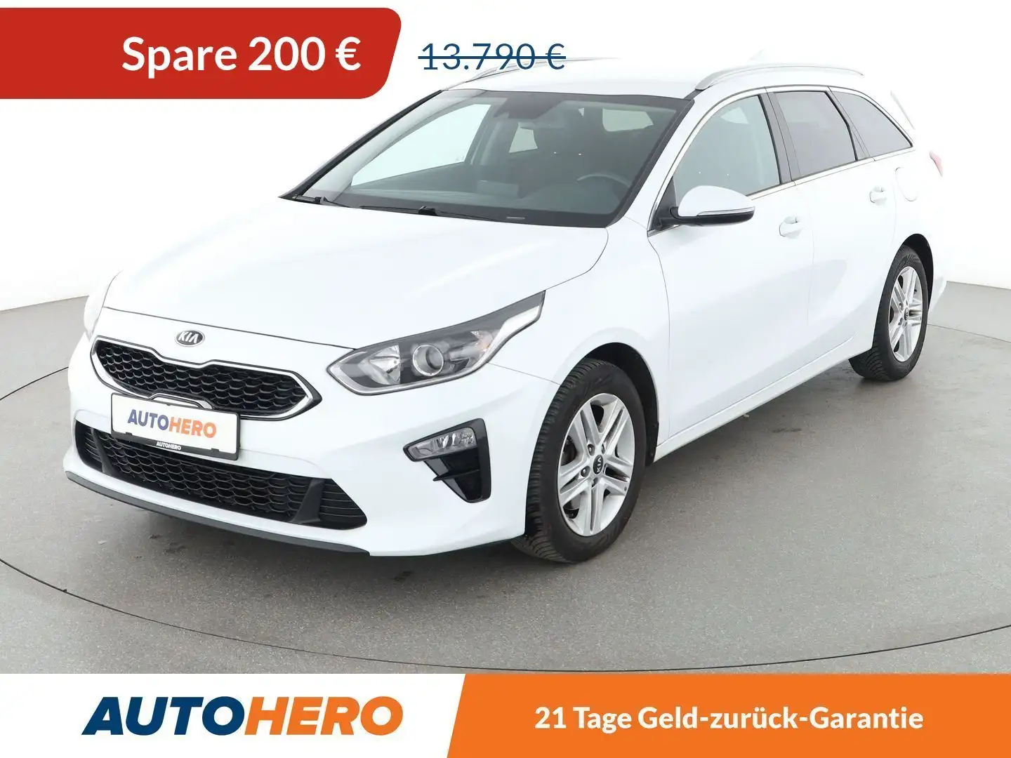 Kia Ceed / cee'd 1.4 TGDI Spirit*NAVI*TEMPO*CAM*PDC*SHZ*KLIMA* Weiß - 1