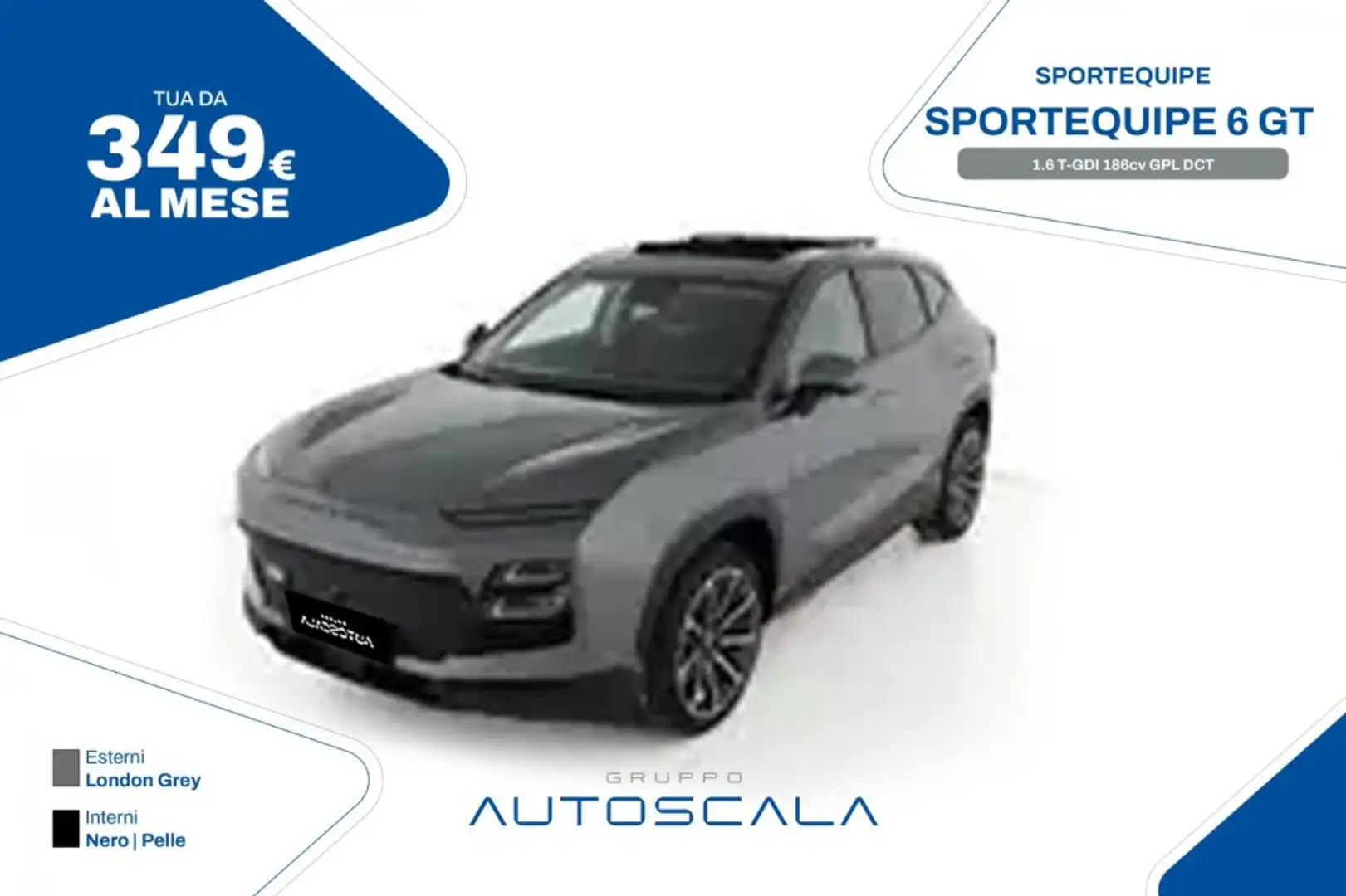 Sportequipe Sportequipe 6 GT 1.6 T-GDI 186cv GPL DCT Grigio - 1