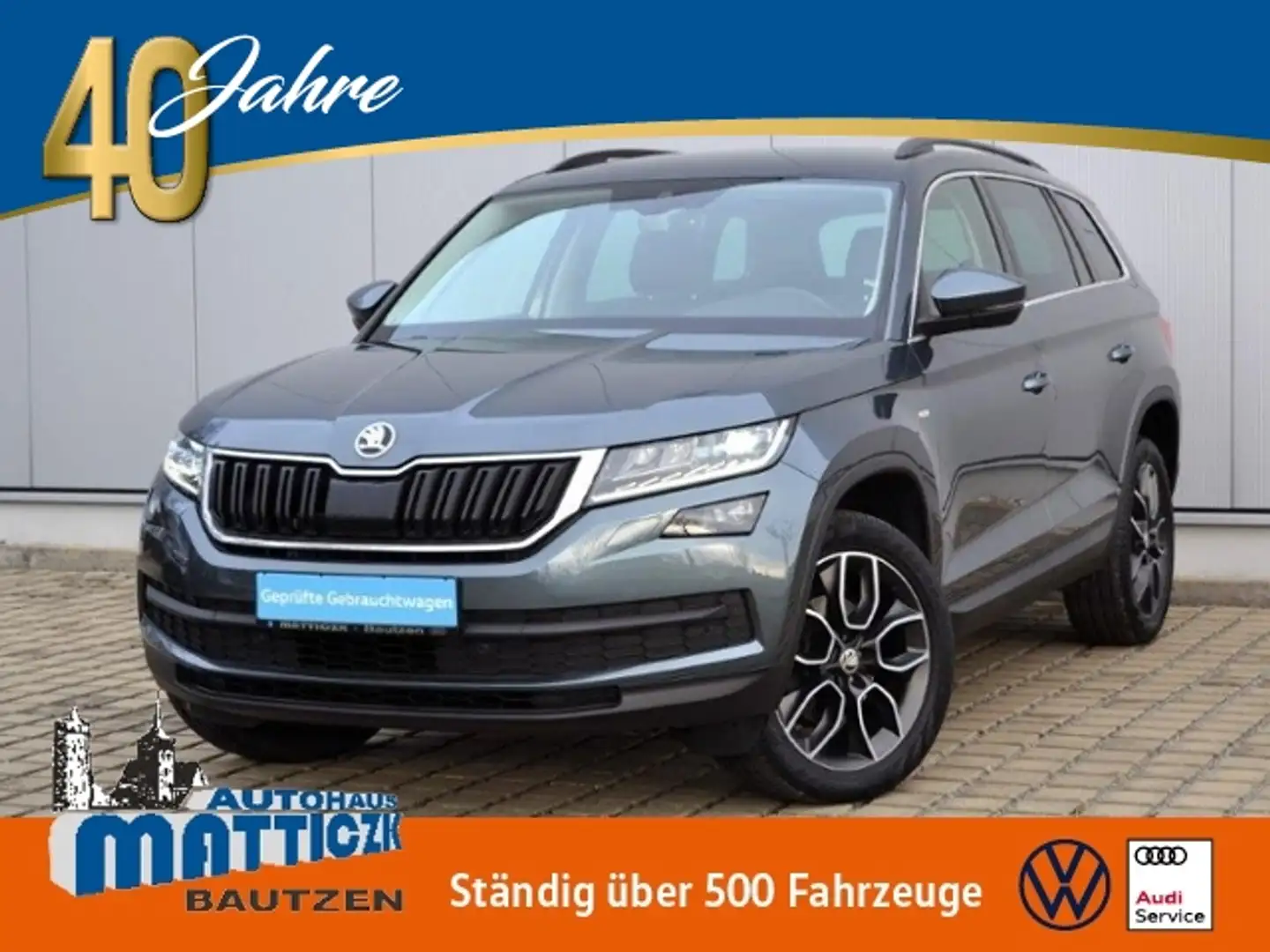 Skoda Kodiaq 2.0 TDI DSG Soleil STAND-HZ/LED/19-ZOLL/NAVI/LEDE Grau - 1