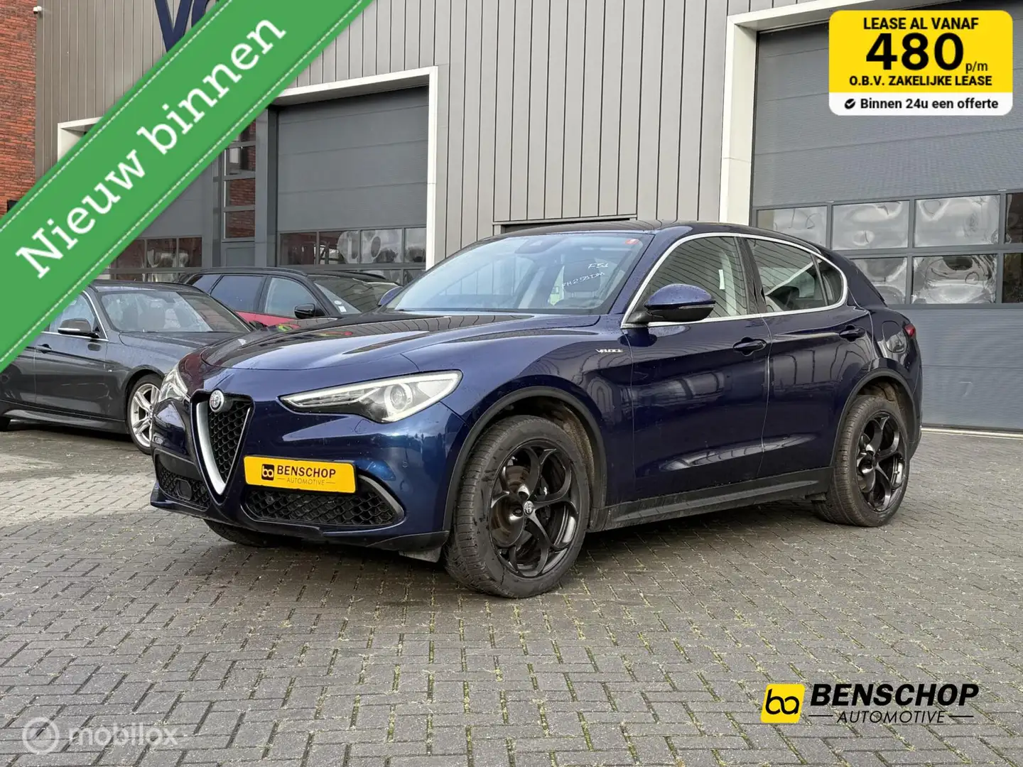 Alfa Romeo Stelvio 2.0 T AWD Super Sportstoelen Leer Navi Camera 20 i Bleu - 1