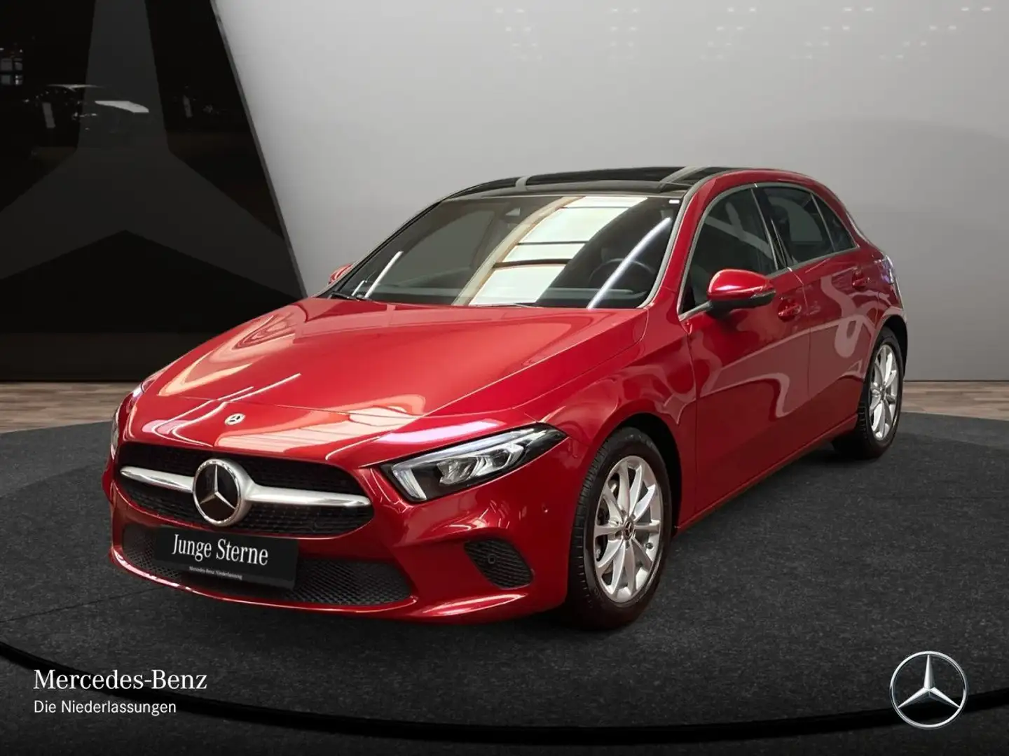 Mercedes-Benz A 200 PROGRESSIVE+PANO+360°+LED+FAHRASS+BURMESTER Rot - 2