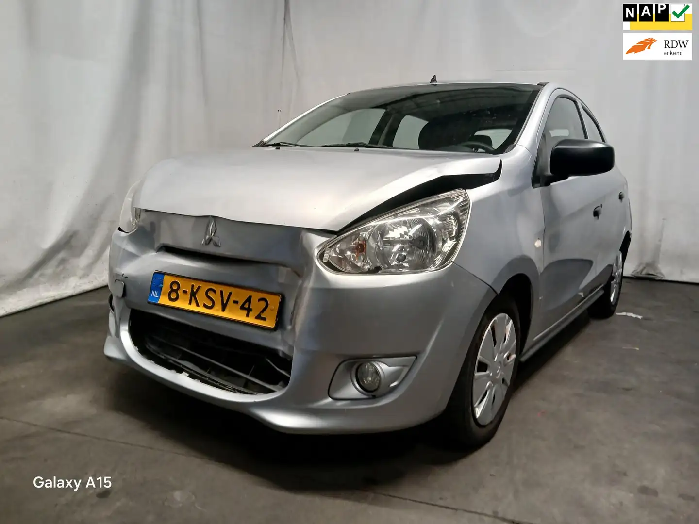 Mitsubishi Space Star 1.0 Inform - Airco - Front Schade Grijs - 1