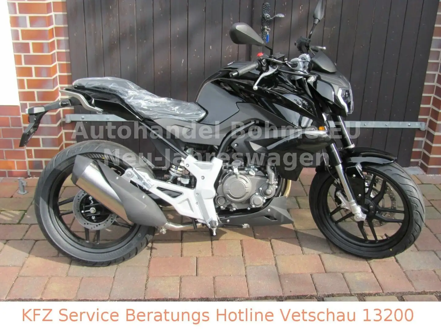 Rivero Monza 125 ccm Voll Led /Schalter/6.Gang Schwarz - 1