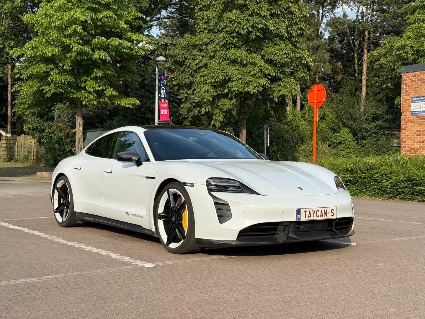 Porsche Taycan Taycan Turbo S Carbon sport pakket Blanc - 1