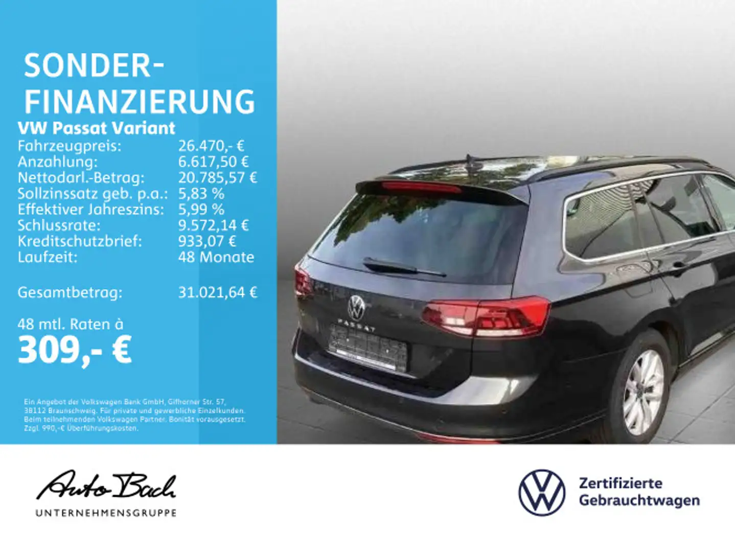 Volkswagen Passat Variant 1.5 TSI DSG Business, Standheizun Grau - 2