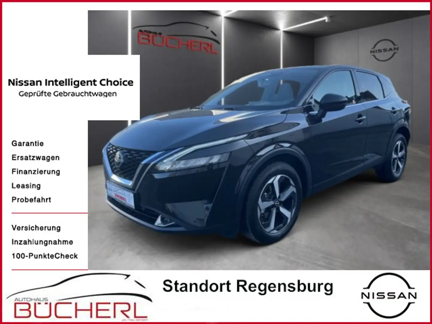 Nissan Qashqai N-Connecta, 360° KAM., SHZ, NAVI, KLIMA Schwarz - 1