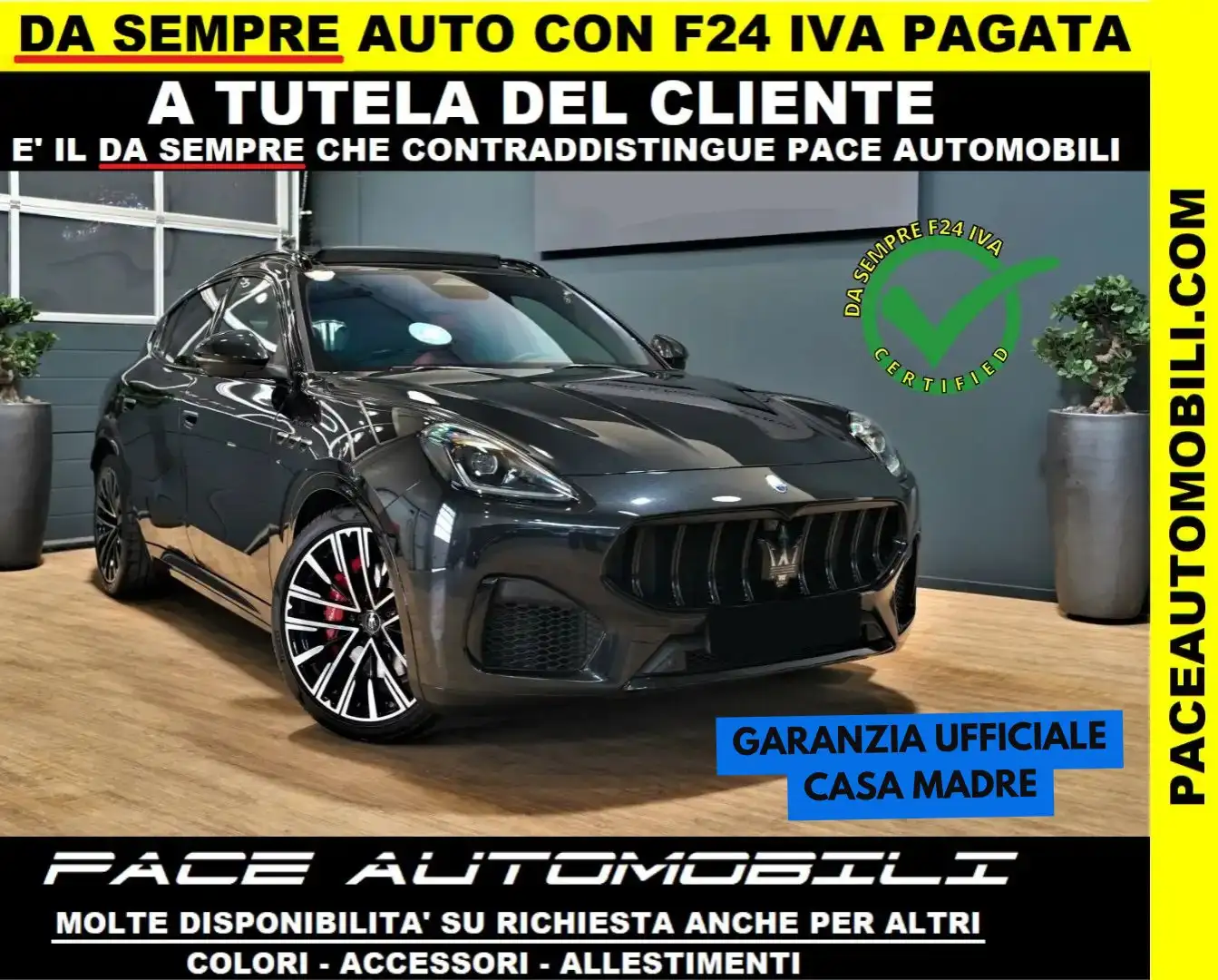 Maserati Grecale MODENA 330CV 21"TETTO PDC KAMERA 360 SONUS PDC LED Grigio - 1