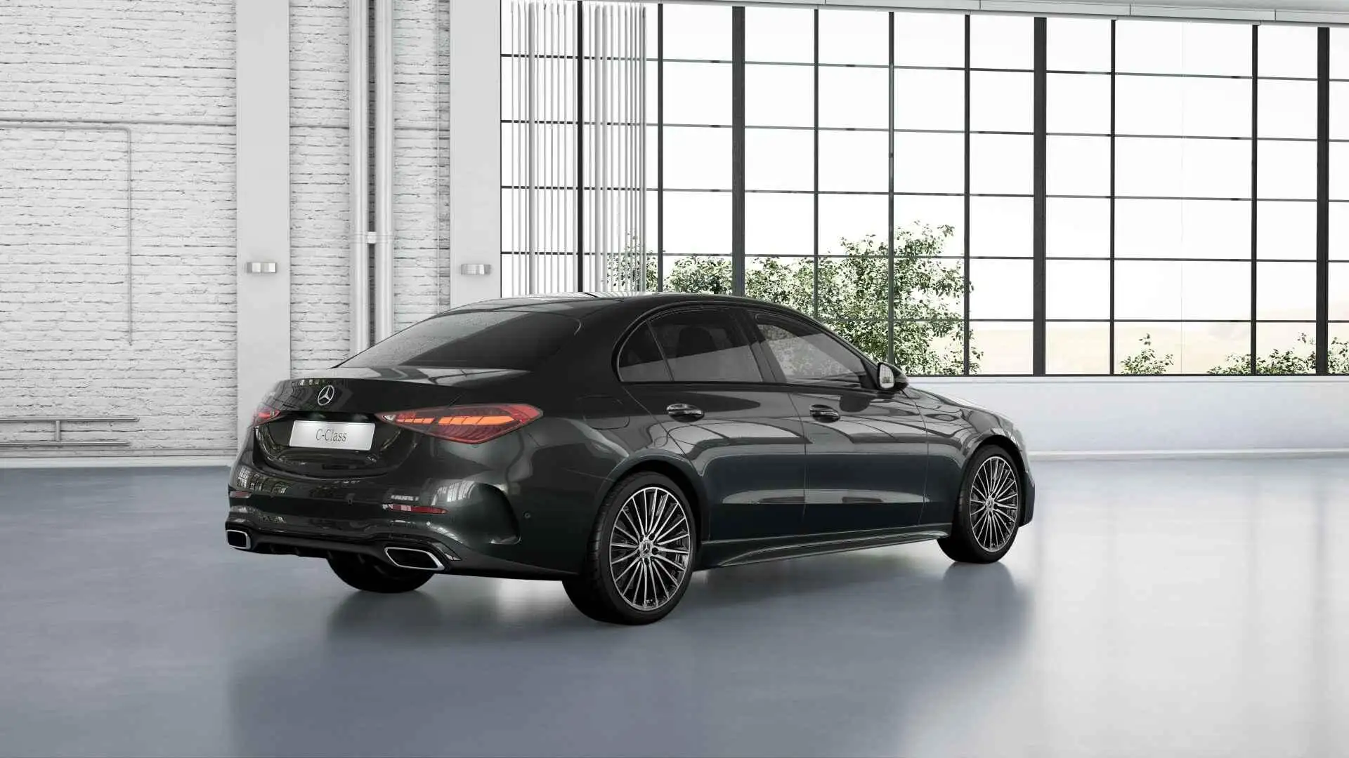 Mercedes-Benz C 180 AMG Line | Night | 19" multispaaks lichtmetalen ve Gris - 2