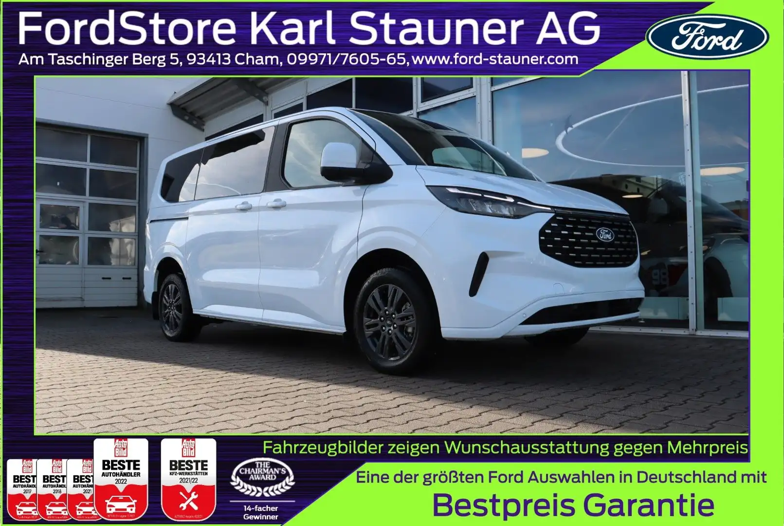 Ford Tourneo Custom Titanium 4x4 320 L1 3,99% FIN* Alb - 1