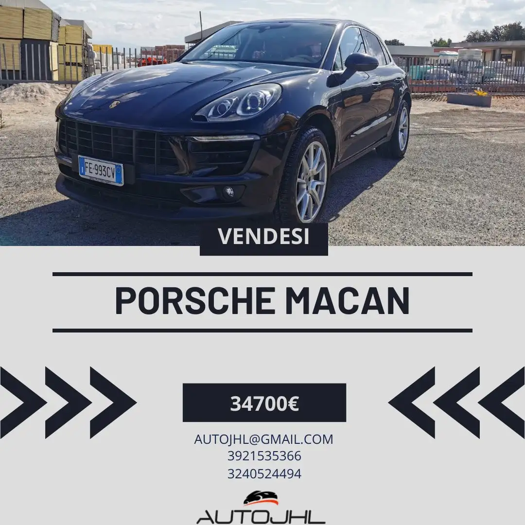 Porsche Macan S Zwart - 1