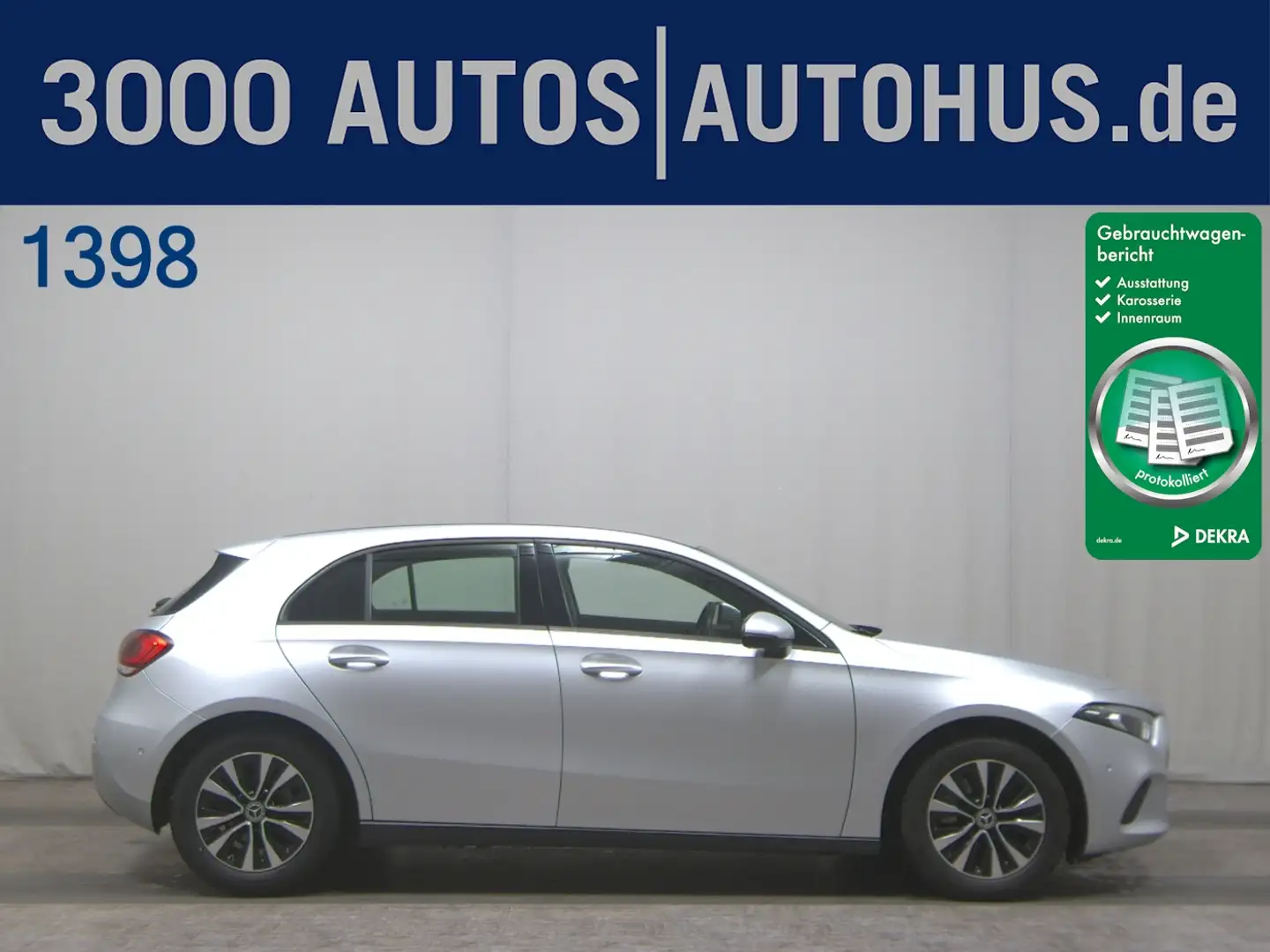 Mercedes-Benz A 200 d ACC AHK Navi LED KeyLess MBUX SpurH AUT Silber - 1