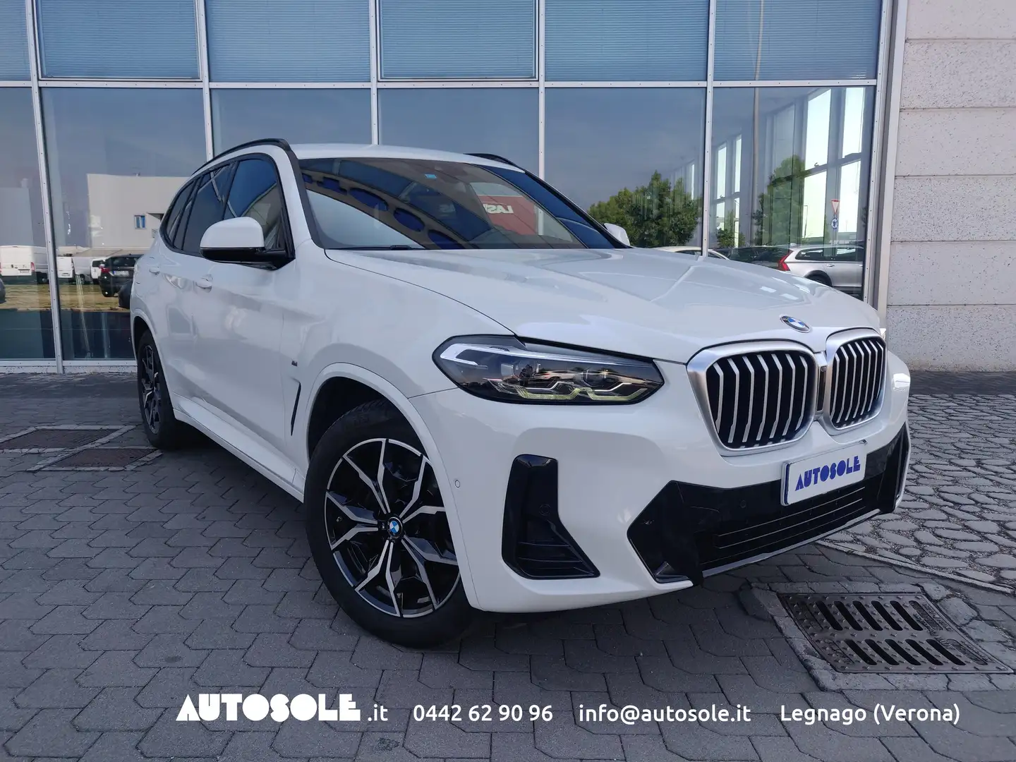 BMW X3 X3 Xdrive 20D MH48V Msport Automatica Bianco - 1