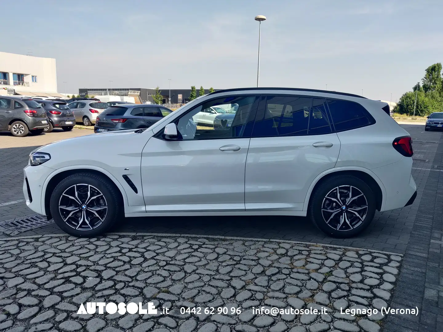 BMW X3 X3 Xdrive 20D MH48V Msport Automatica Bianco - 2