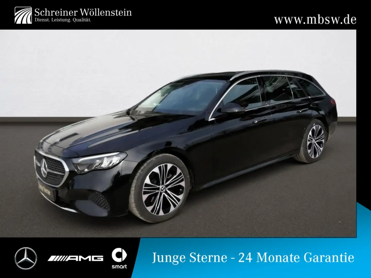 Mercedes-Benz E 200 T Avantgarde*RKam*Pano*Distr*KeyGo*MBUX*9G Noir - 1