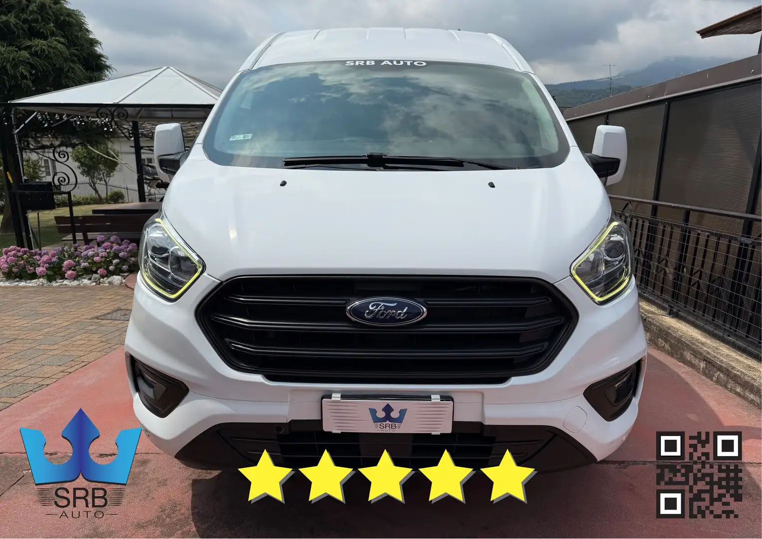 Ford Transit Custom Blanc - 2