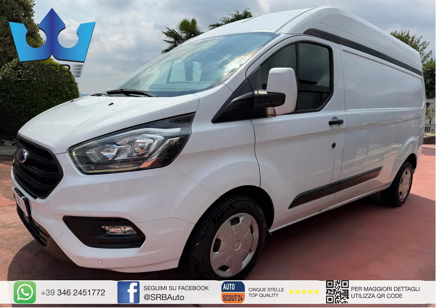 Ford Transit Custom Blanc - 1