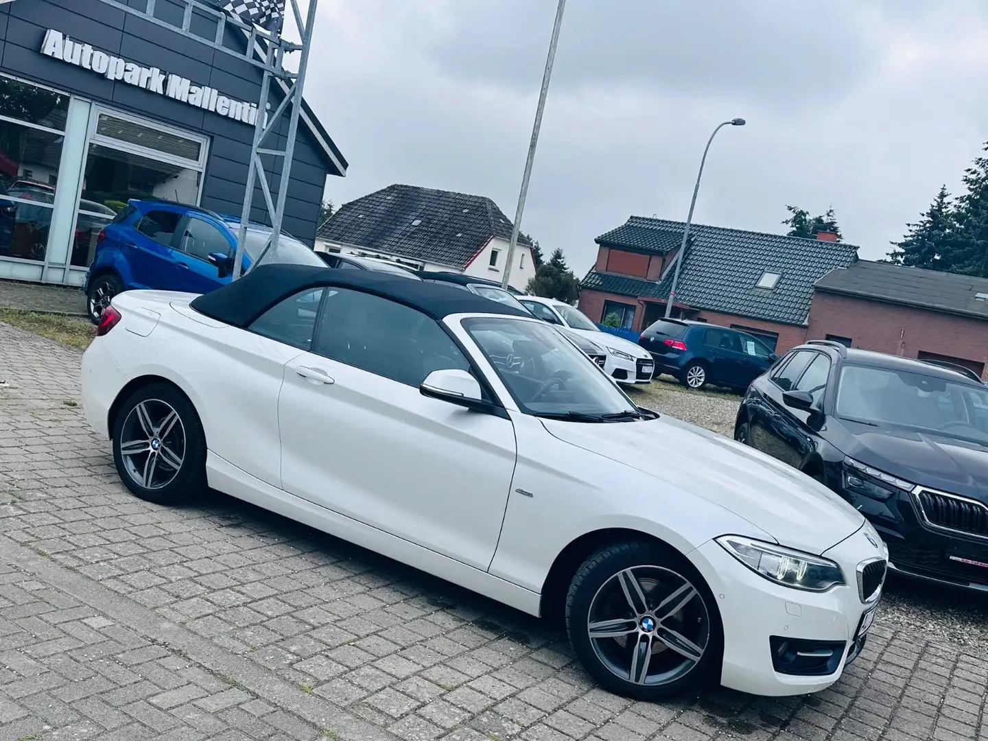 BMW 220 d Cabrio Sport Line*LEDER*NAVI*BI-XENON*PDC Weiß - 1