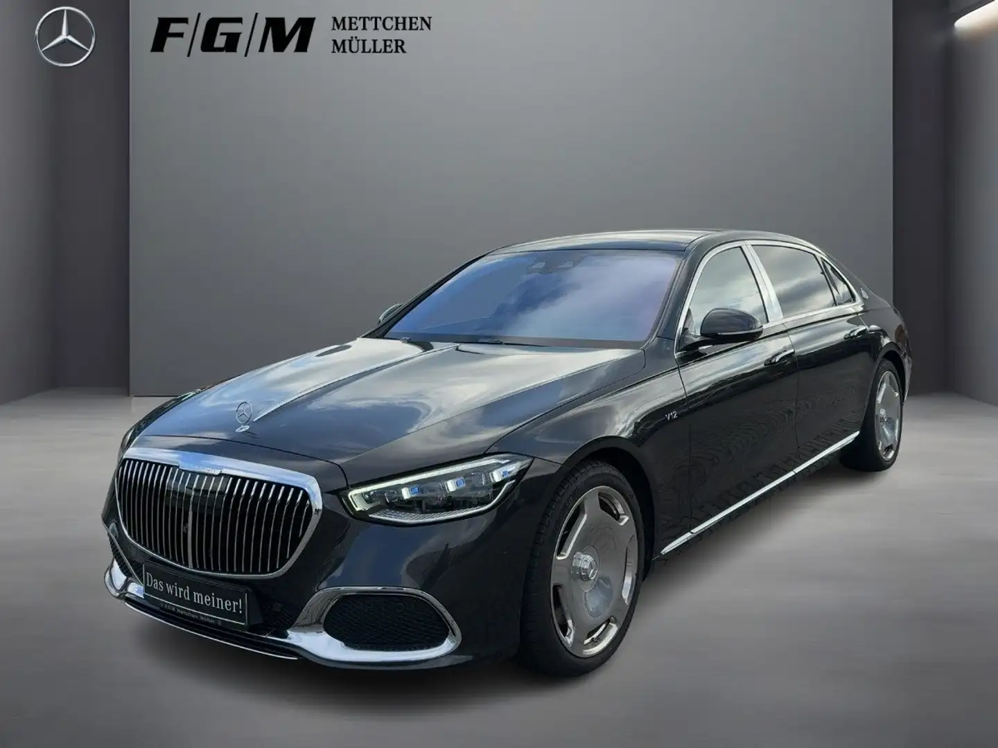 Mercedes-Benz S 680 4Matic MAYBACH Burm|HUD|KeyGo|MBeam|S-Dach Grijs - 1