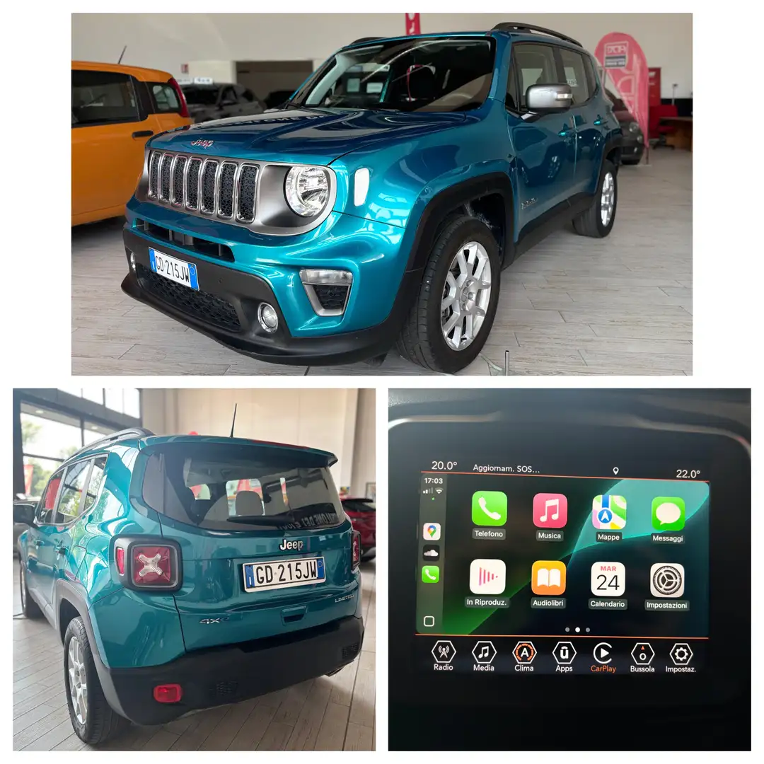 Jeep Renegade LIMITED 1.3 t4 phev 4xe 190CV  KM CERT. AZIENDALE Blu/Azzurro - 1
