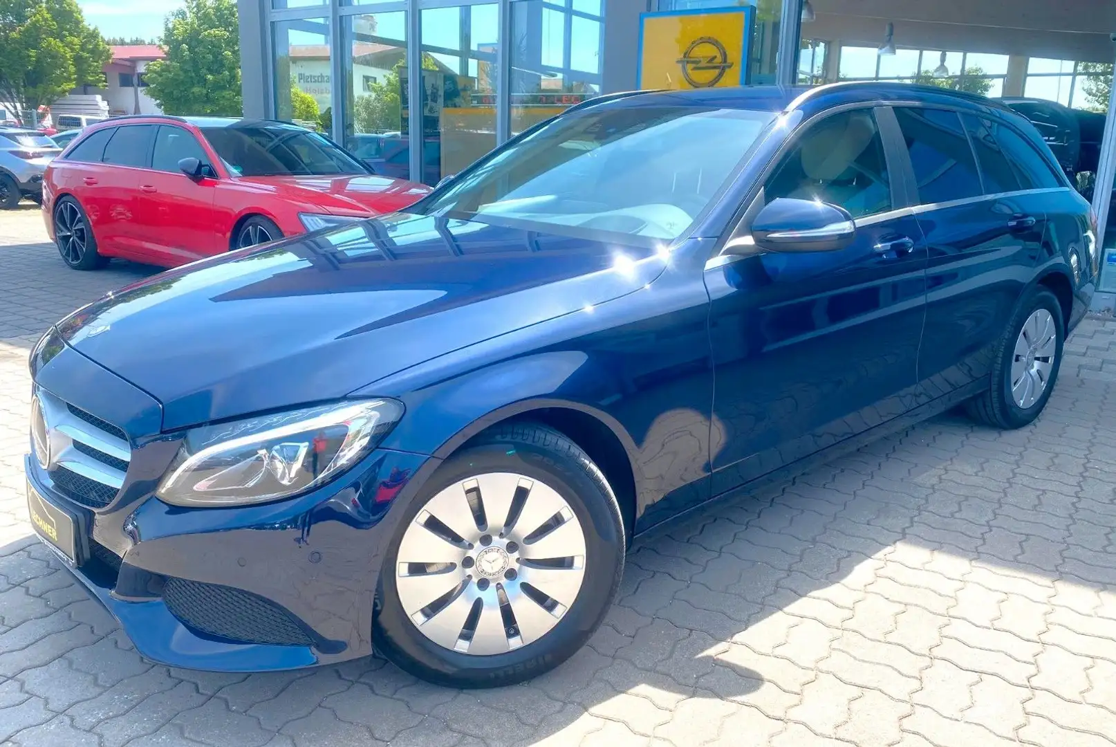 Mercedes-Benz C 220 T-Modell AT*STAND-HZ*AHK*HUD*ACC*BUSINESS Bleu - 1