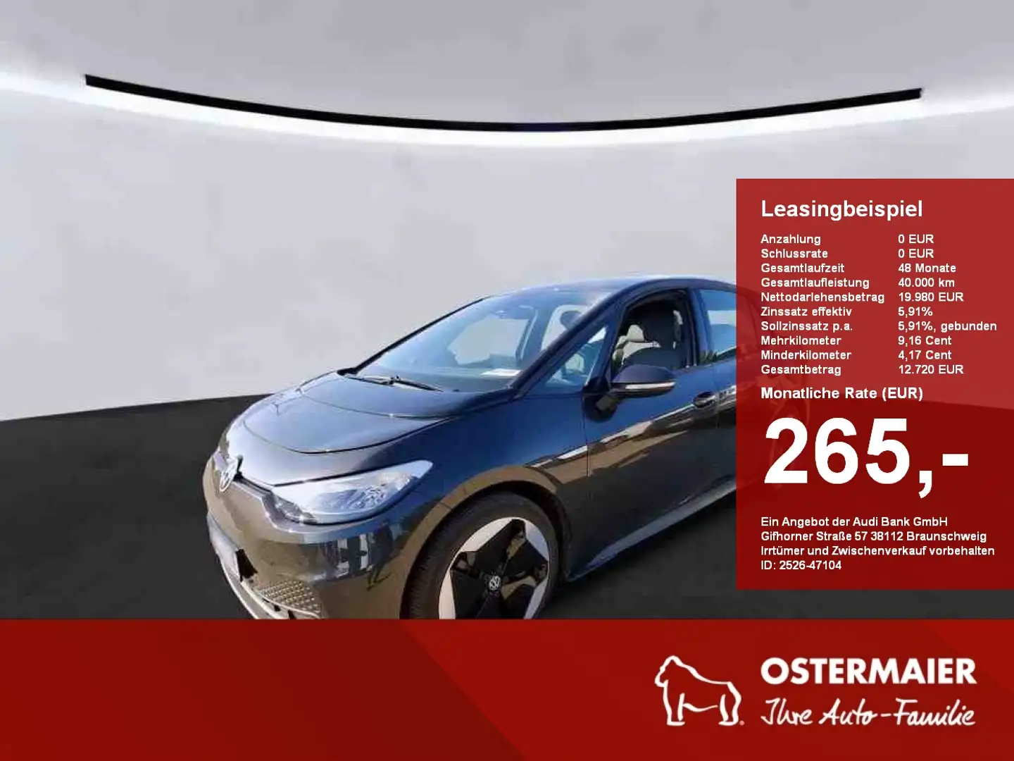 Volkswagen ID.3 PRO PERFORMANCE 204PS ACC.WÄRMEPUMPE.NAVI.2xPDC.LE Gris - 1