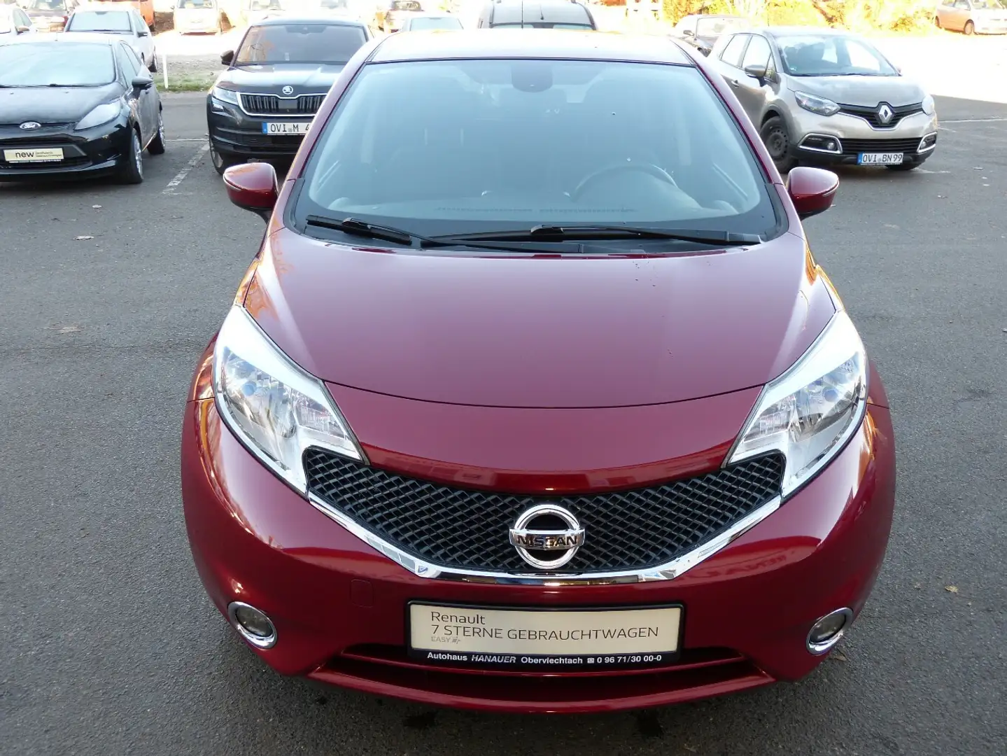 Nissan Note 1.2[Klimaautomatik/SHZ/Kamera/1.Hand] Červená - 2