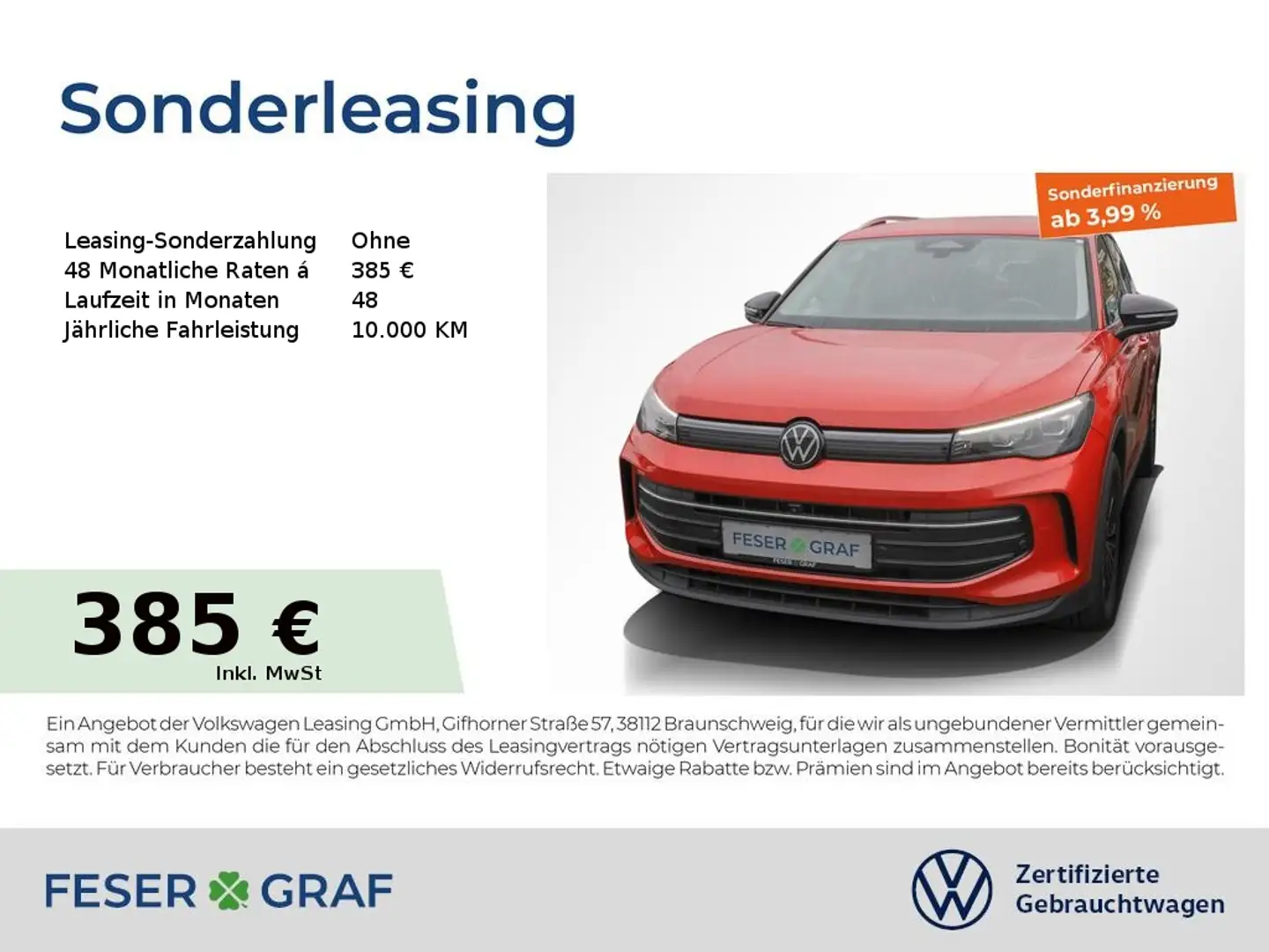 Volkswagen Tiguan Goal 2.0 TDI DSG Navi AHK Kamera LED SiHz Rot - 1
