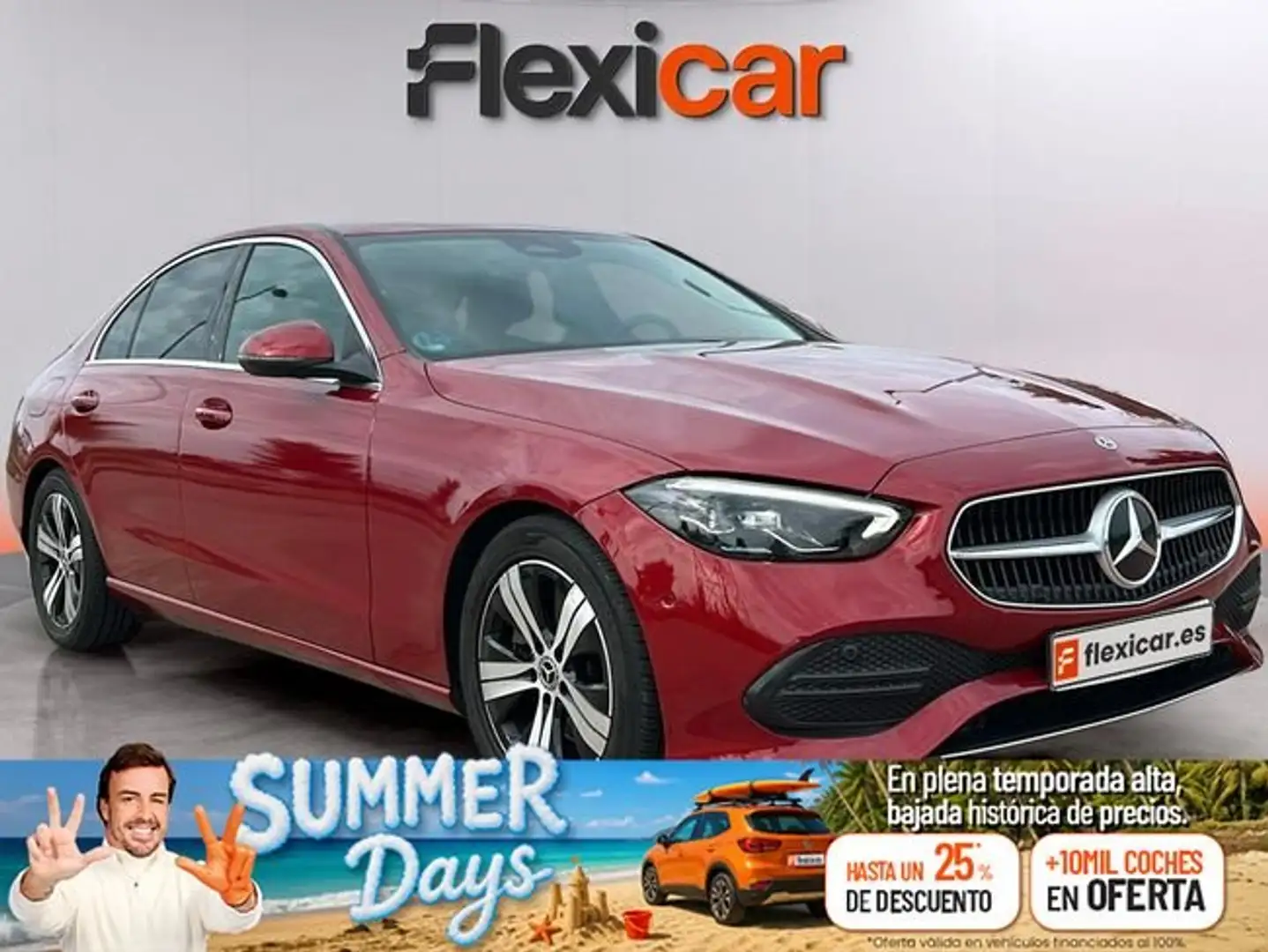Mercedes-Benz C 200 d Rojo - 1