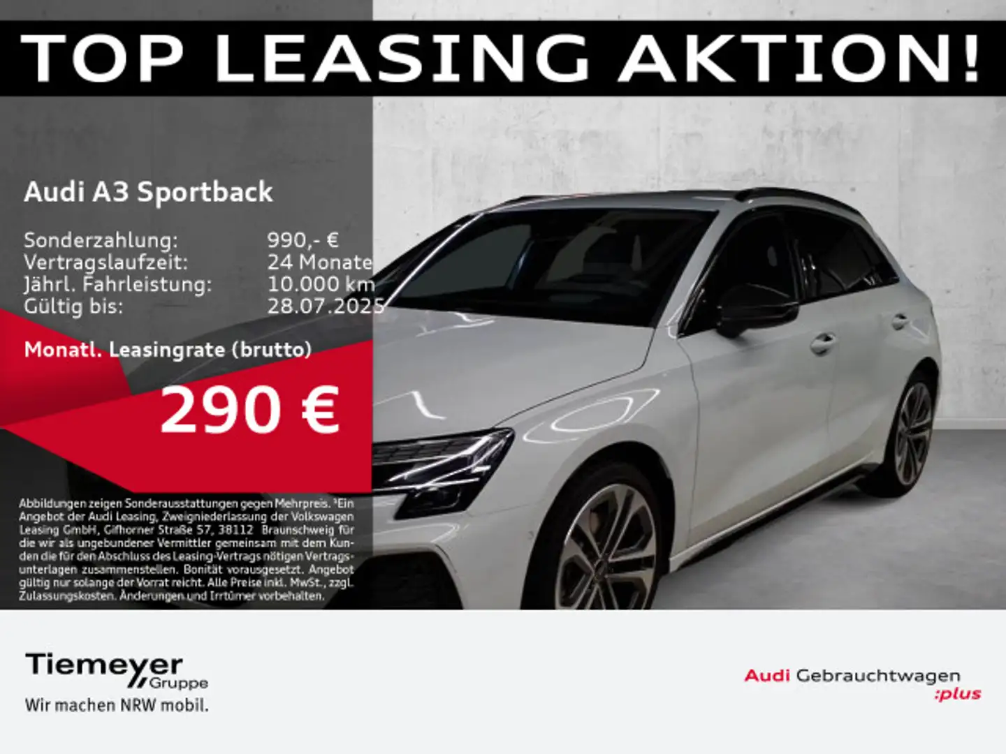 Audi A3 35 TFSI 2x SLINE LM19 SONOS HuD ASS Blanc - 1