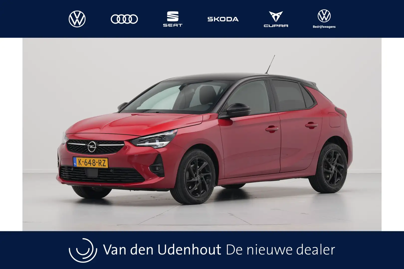 Opel Corsa 1.2 102pk GS Line Navi via App Clima Pdc Cruise 14 Rood - 1