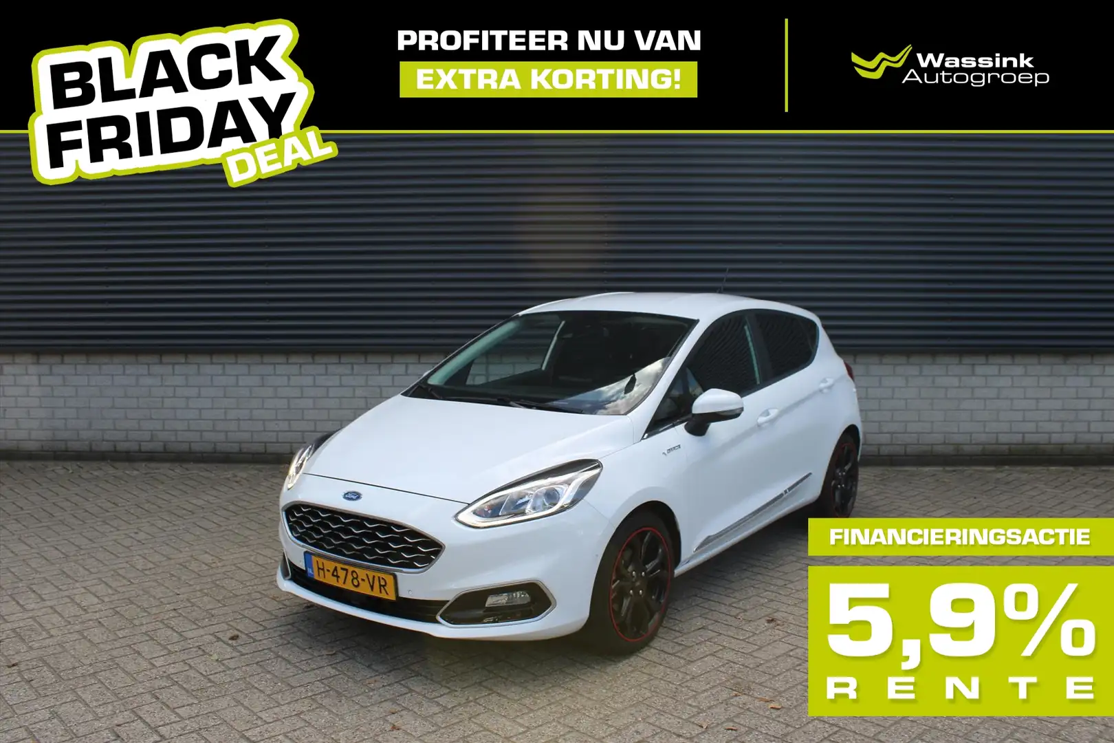 Ford Fiesta BLACK FRIDAY DEAL I Vignale 125pk I B&O I Adaptive Blanc - 1