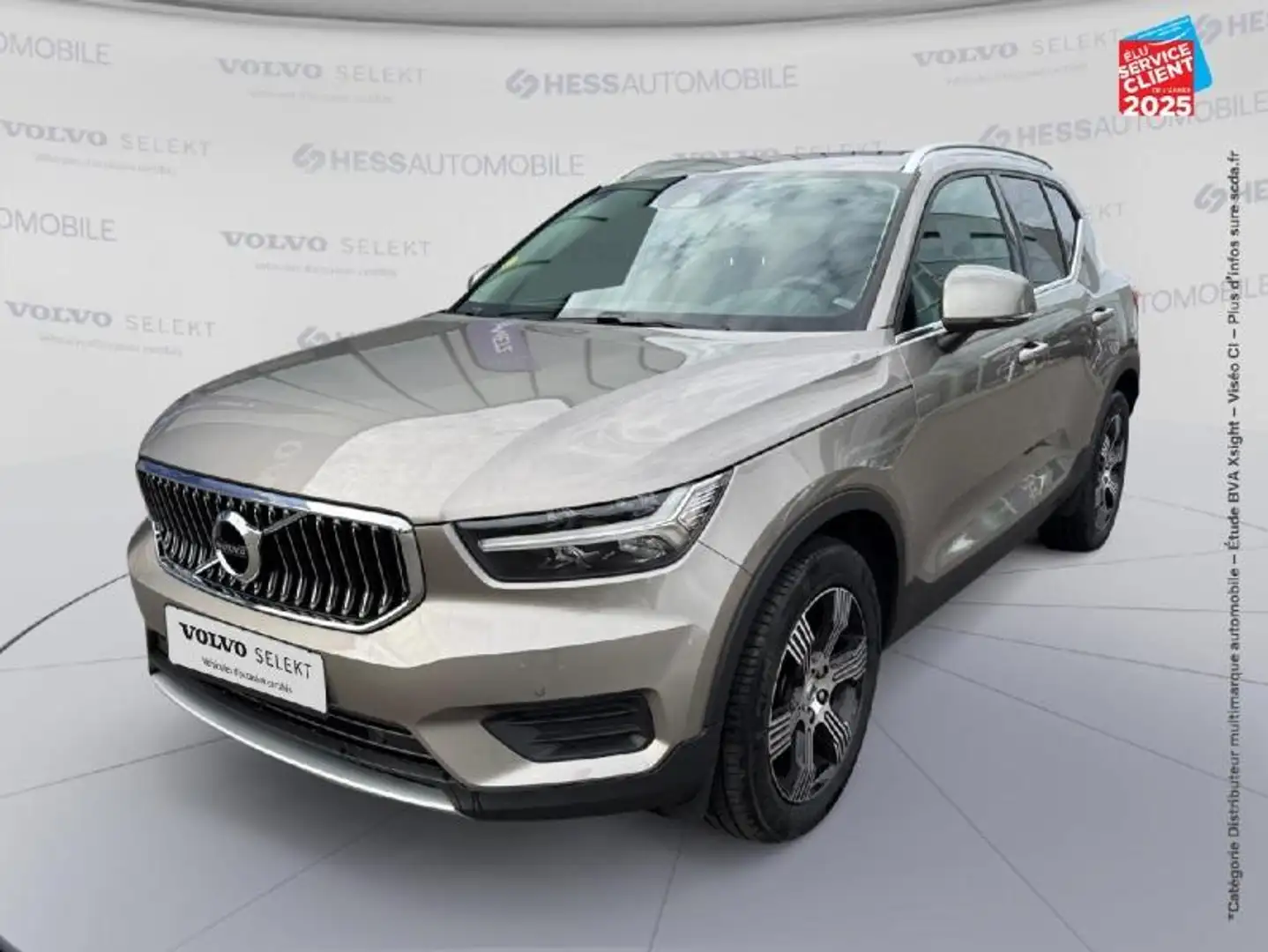 Volvo XC40 D3 AdBlue 150ch Inscription Luxe Geartronic 8 Touvrant Sieges chauf/cuir GPS Camera Carplay Grigio - 1