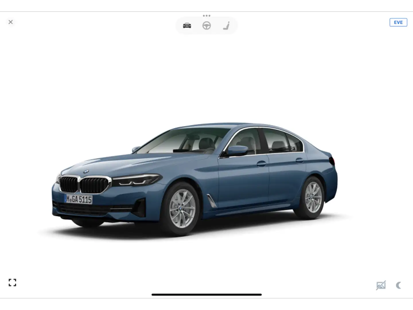 BMW 520 i Berline Bleu - 1