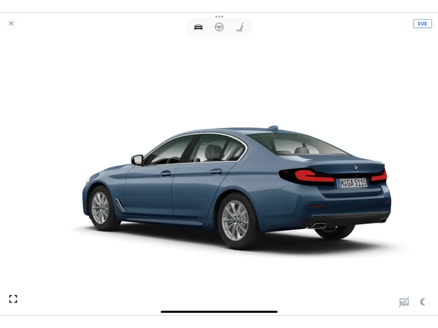 BMW 520 i Berline Bleu - 2