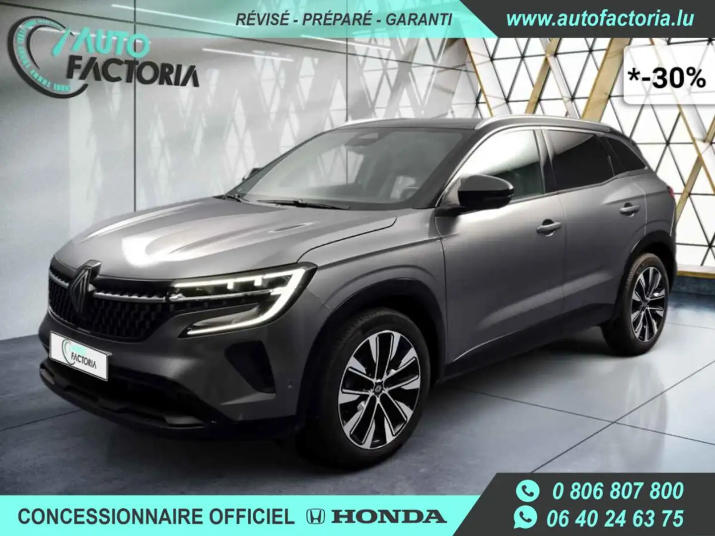 Renault Austral -30% 1.3 MHEV 160cv BVA +T.PANO+GPS+CAM360 Gris - 1