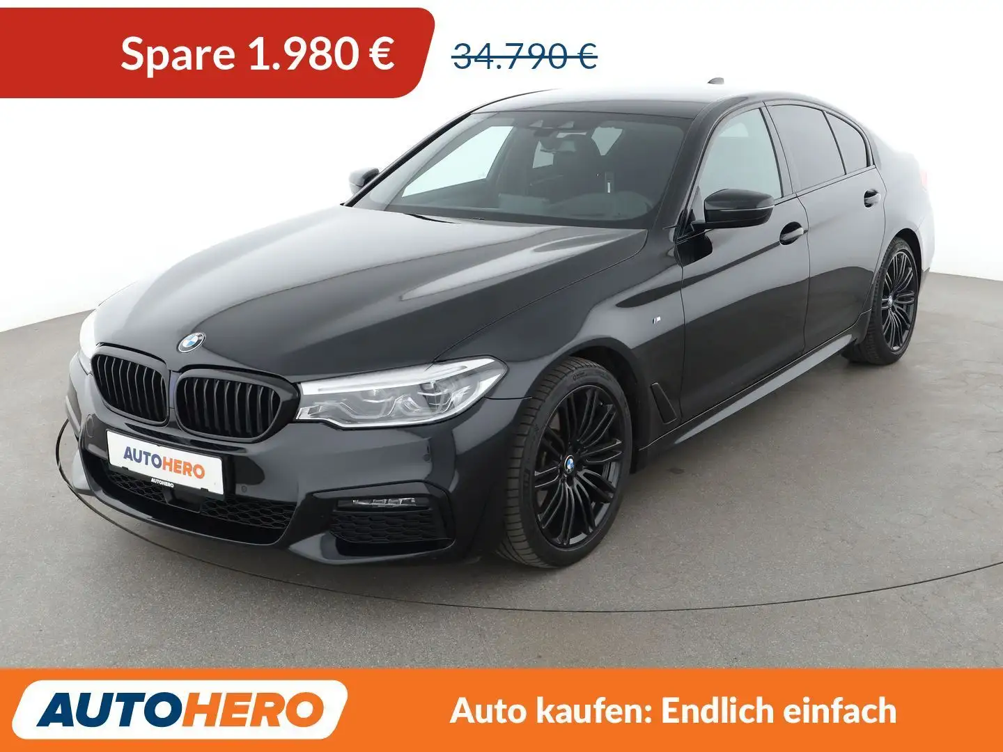 BMW 520 520d xDrive M Sport Aut.*NAVI*LED*ACC*HUD*H&K* Black - 1