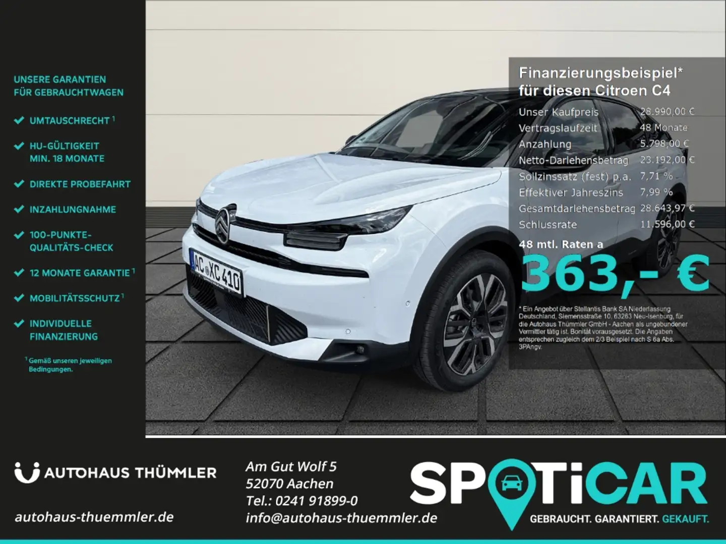 Citroen C4 Max 1.2 PureTech 130 EU6e Digitales Cockpit LED Me Weiß - 1