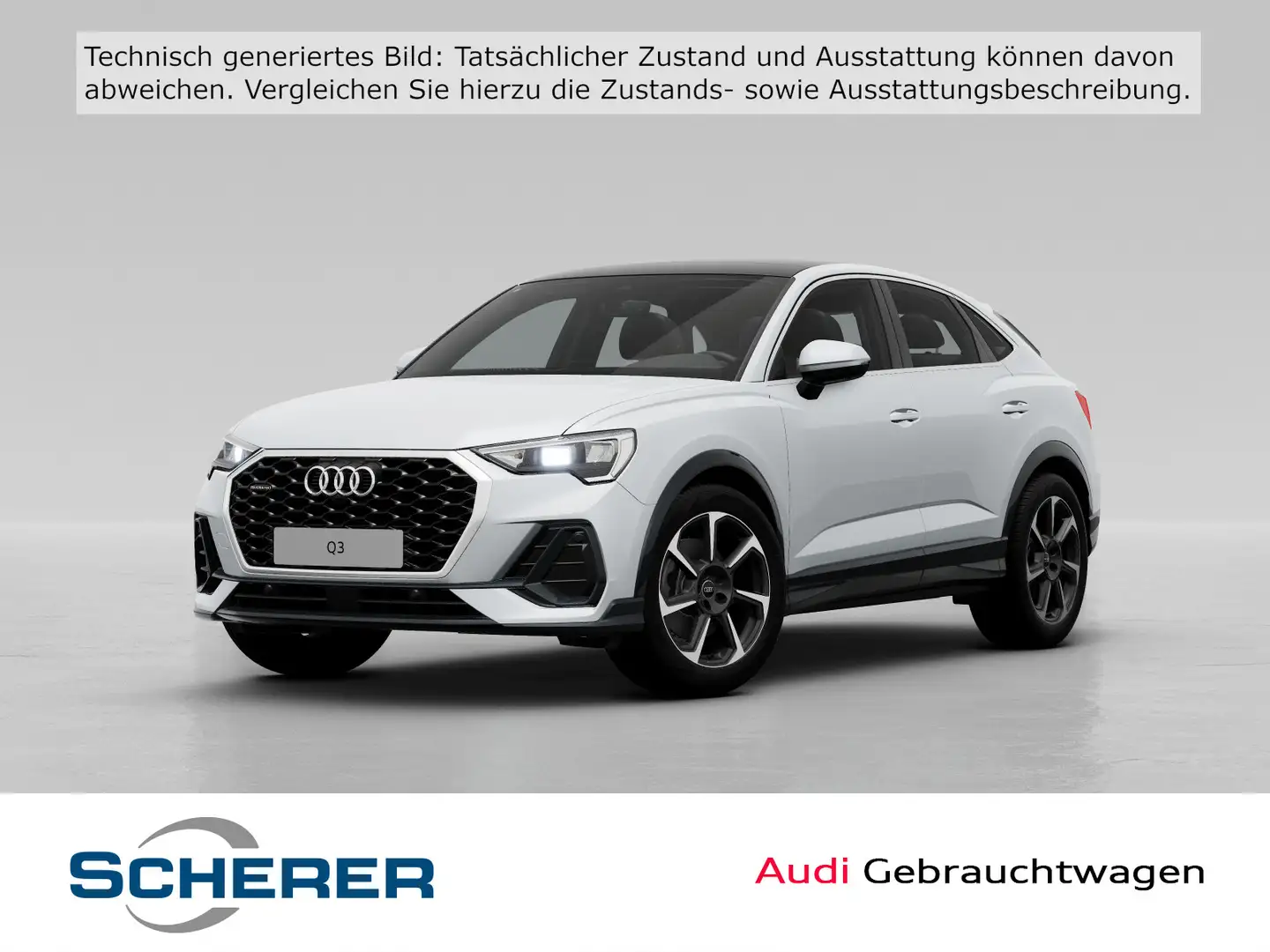 Audi Q3 40 TDI qu. S Tronic Led,Pano,S-Line Weiß - 1