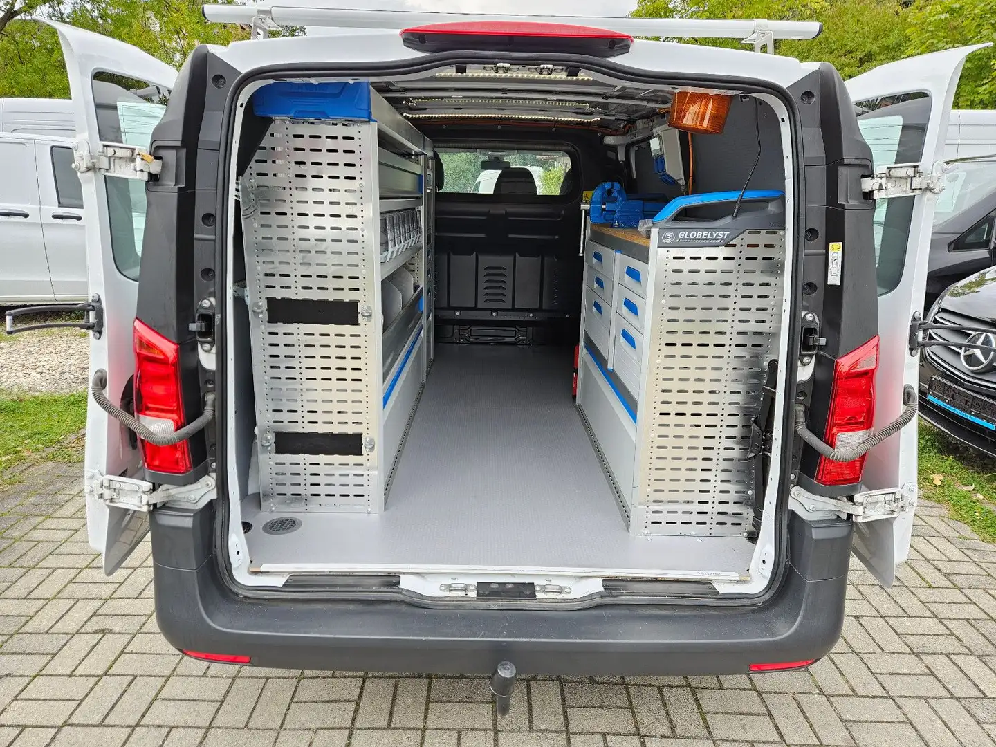 Mercedes-Benz Vito 116 CDI LANG|36tKM|SORTIMO REGAL|230V|EX-BW Weiß - 1
