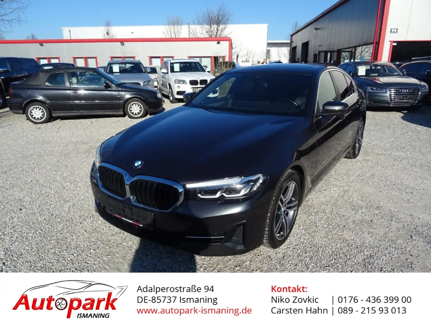 BMW 520 d Mild-Hybrid EU6d Park-Assistent Navi LED Grigio - 1