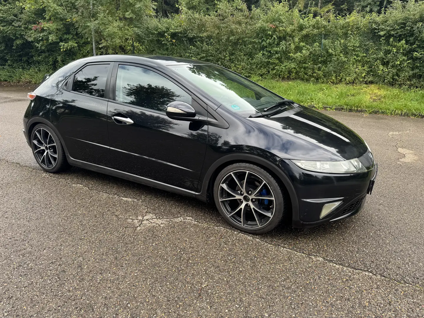 Honda Civic 2.2i-CTDi Sport*TÜV*NEU*NAVI*KLIMA*ALUFELGEN*PDC* Fekete - 2