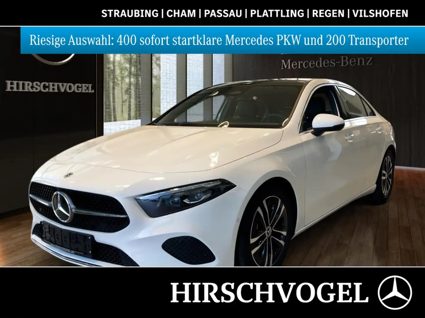 Mercedes-Benz A 180 Limo Progressive Line+Pano+AHK+DISTRON+Kam Weiß - 1