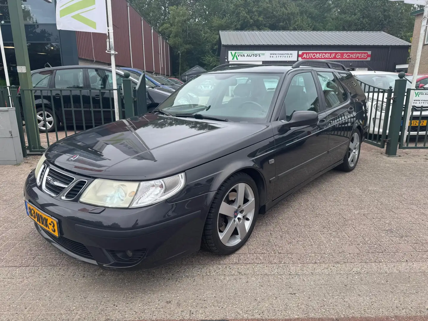 Saab 9-5 Estate 2.3 Turbo Aero AUTOMAAT clima,cruise, stoel Zwart - 1