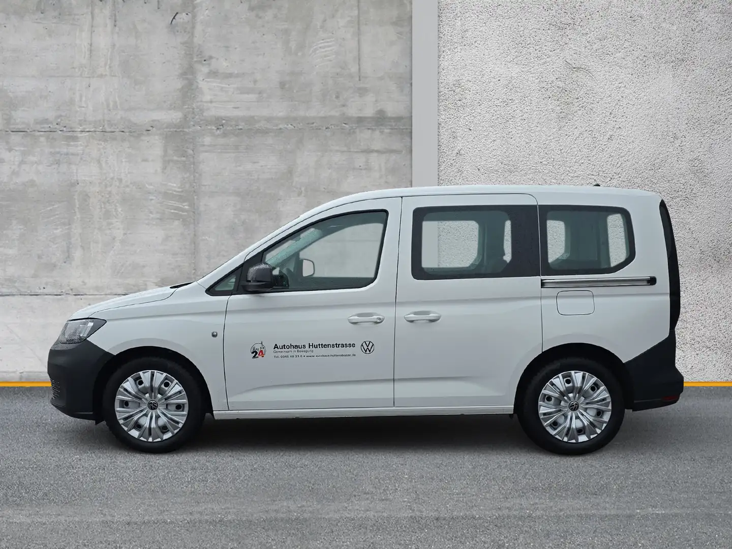 Volkswagen Caddy 2.0 TDI 5-Sitzer Standh. AHK Klima Weiß - 2