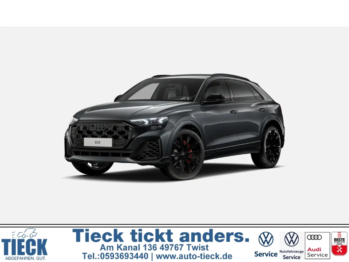 Audi SQ8 4.0TFSI quattro HUD Luftf. StHz AHK Panodach Navi Серый - 1