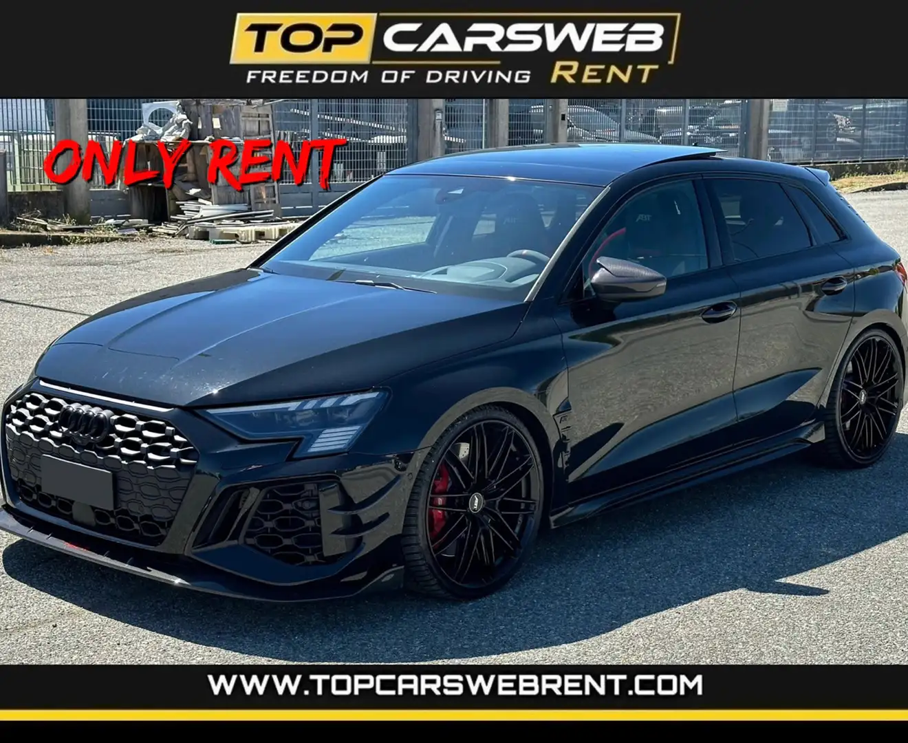 Audi RS3 SOLO NOLEGGIO/ONLY RENT  ABT-R Negro - 1