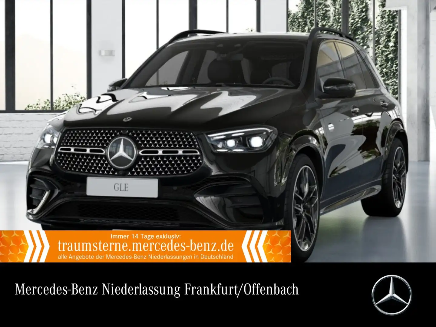 Mercedes-Benz GLE 350 de 4M AMG+NIGHT+PANO+360+AHK+MULTIBEAM+HUD Schwarz - 1