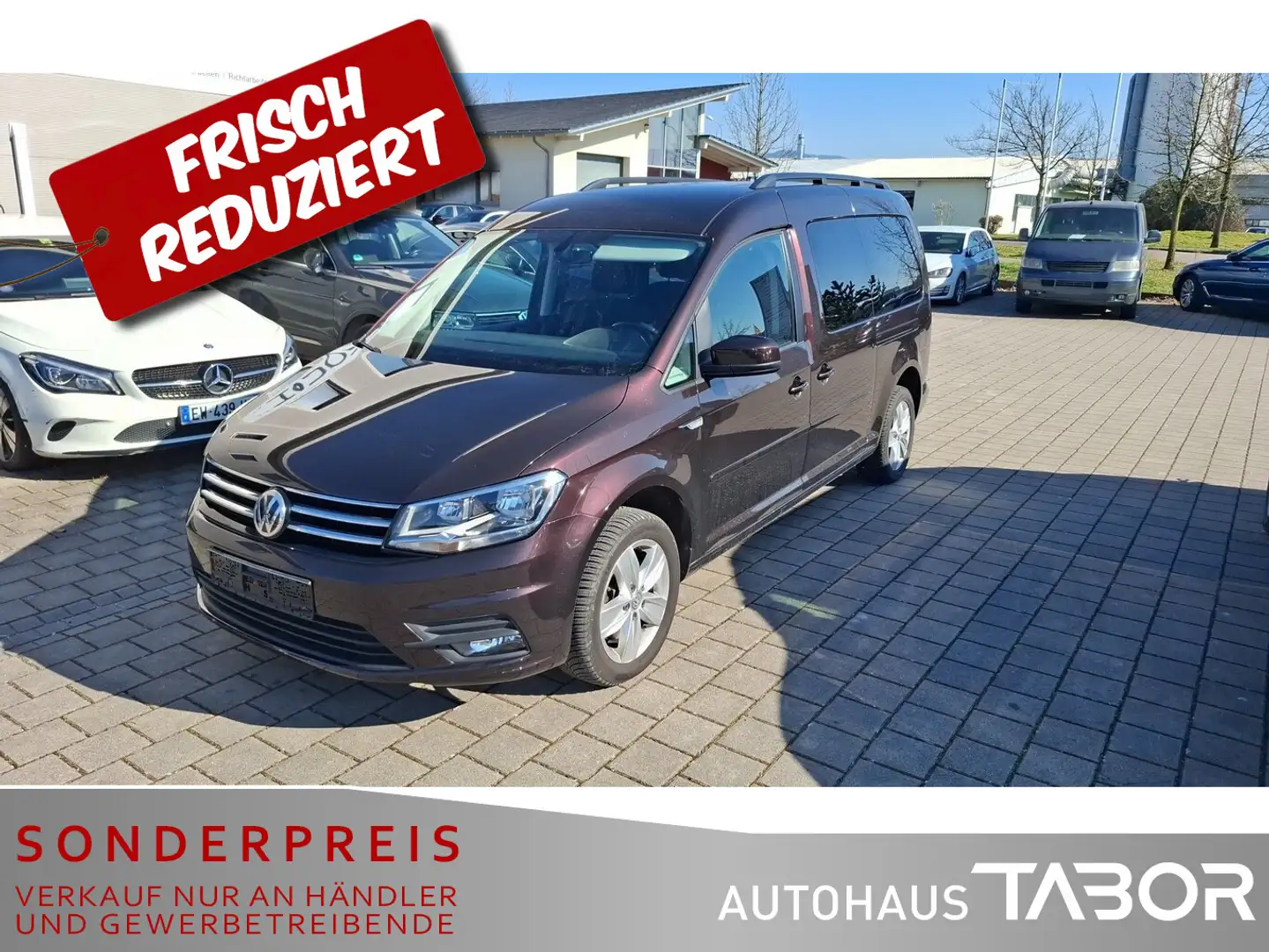 Volkswagen Caddy Maxi 2.0 TDI DSG CL 7S PDC Nav SHZ Climat Violet - 2